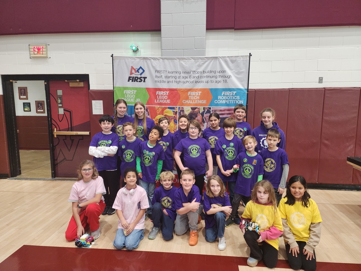 Gear Girls coach with an FLL student