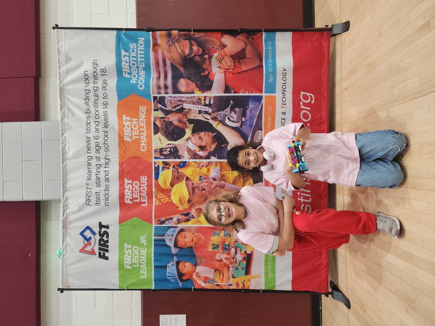 FLL team at competition